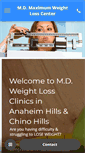 Mobile Screenshot of mdweightlossca.com